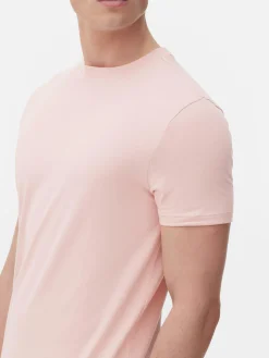 Hauts Et T-Shirts|Primark T-shirt Stretch Classique Rose