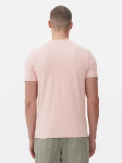 Hauts Et T-Shirts|Primark T-shirt Stretch Classique Rose