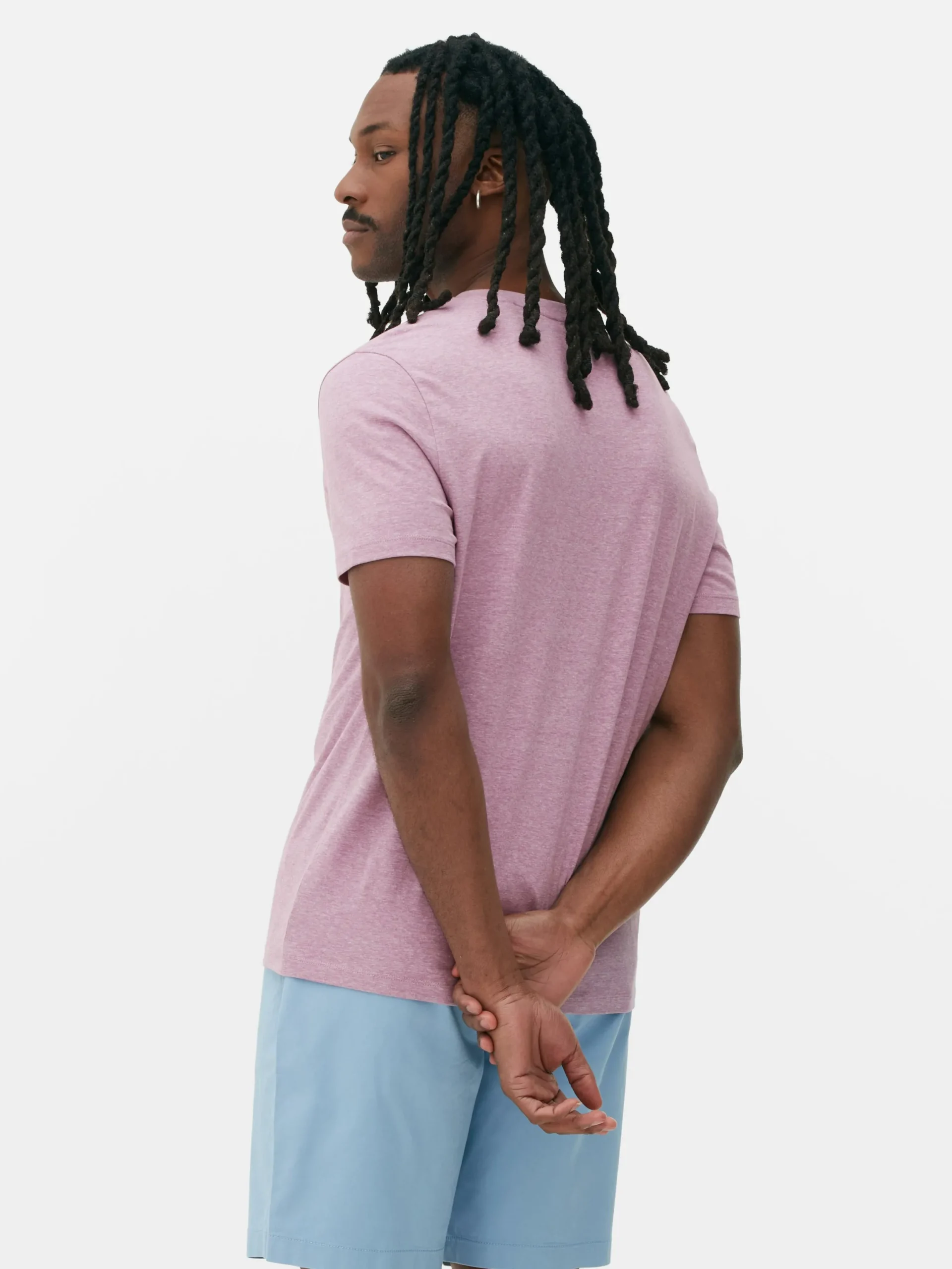 Hauts Et T-Shirts|Primark T-shirt Style Universitaire à Manches Courtes Paris Violet