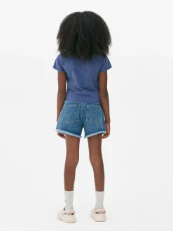 Hauts Et T-Shirts|Primark T-shirt Style Universitaire Los Angeles Bleu