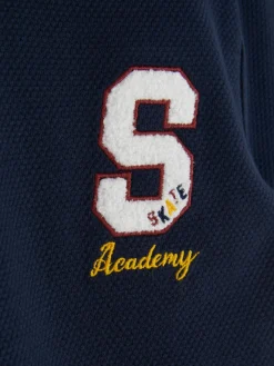 Hauts Et T-Shirts|Primark T-shirt Style Universitaire à Manches Courtes Bleu marine