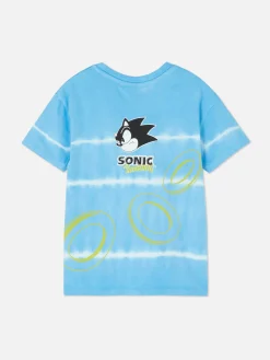 Hauts Et T-Shirts|Primark T-shirt Tie Dye Sonic Le Hérisson Bleu