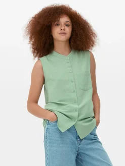 Chemises Et Blouses|Primark Tunique Sans Manches Vert
