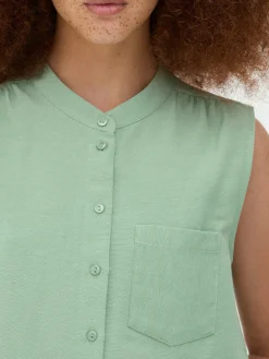 Chemises Et Blouses|Primark Tunique Sans Manches Vert