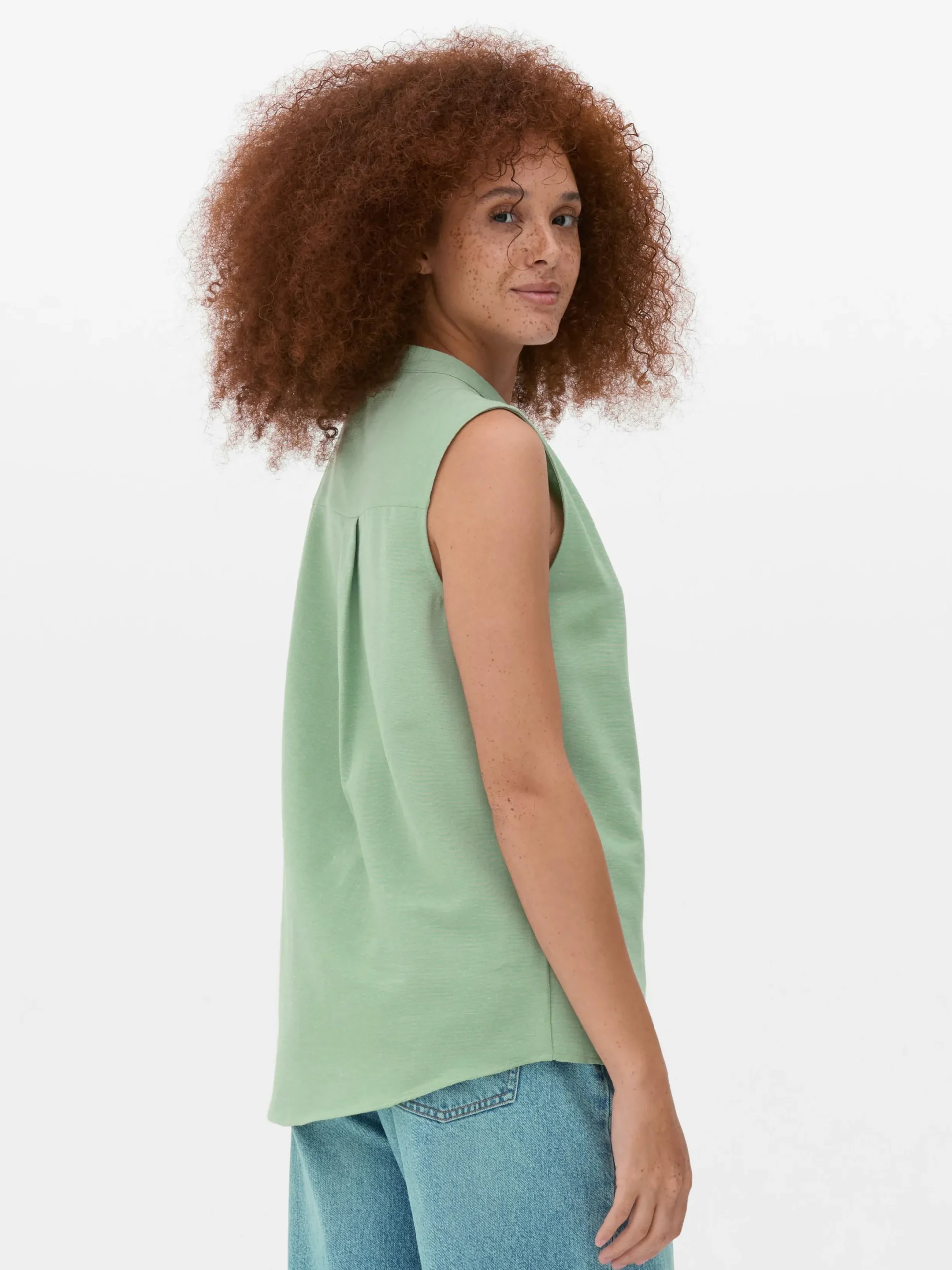 Chemises Et Blouses|Primark Tunique Sans Manches Vert