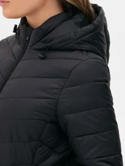 Manteaux Et Vestes|Primark Une Doudoune Rembourrée à Capuche Super Légère Noir 2