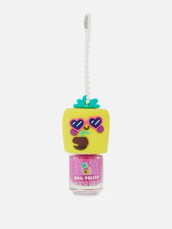 Vernis À Ongles|Primark Vernis à Ongles Ananas Avec Chaîne En Fausses Perles Rose