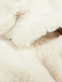 Manteaux Et Vestes|Primark Veste à Capuche En Fausse Fourrure Ivoire