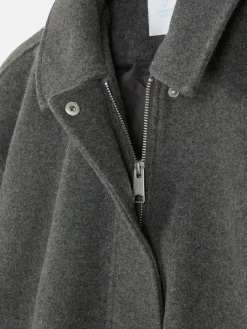 Manteaux Et Vestes|Primark Veste à Ourlet Boule Gris