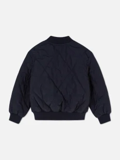 Manteaux Et Vestes|Primark Veste Bomber Matelassée Bleu marine