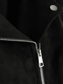 Manteaux Et Vestes|Primark Veste De Motard Imitation Daim Noir 2