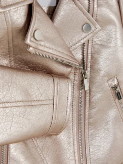 Manteaux Et Vestes|Primark Veste De Motard Métallisée Rose