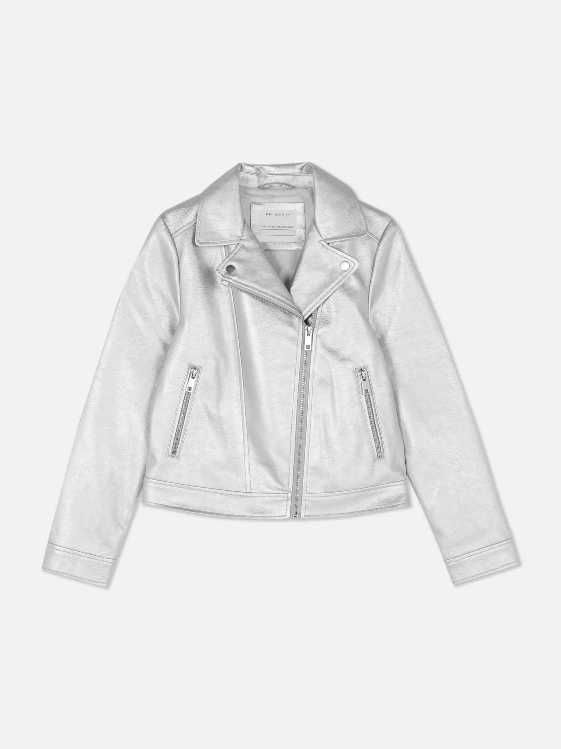 Manteaux Et Vestes|Primark Veste De Motard Métallisée Argent