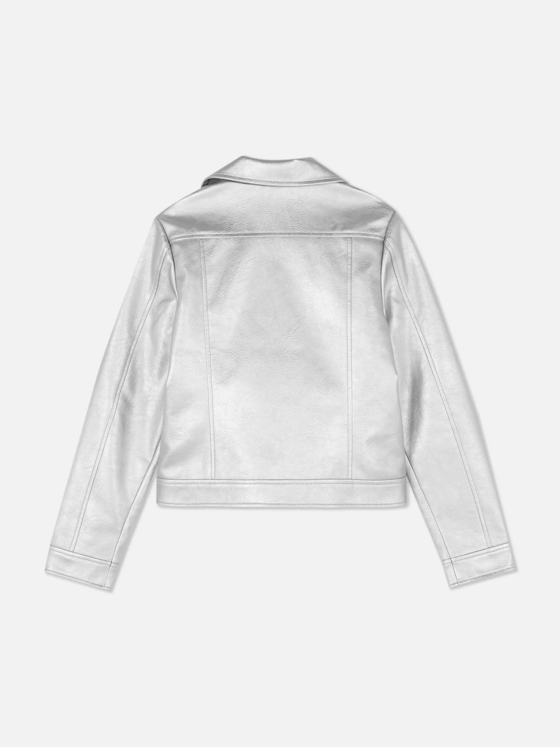 Manteaux Et Vestes|Primark Veste De Motard Métallisée Argent