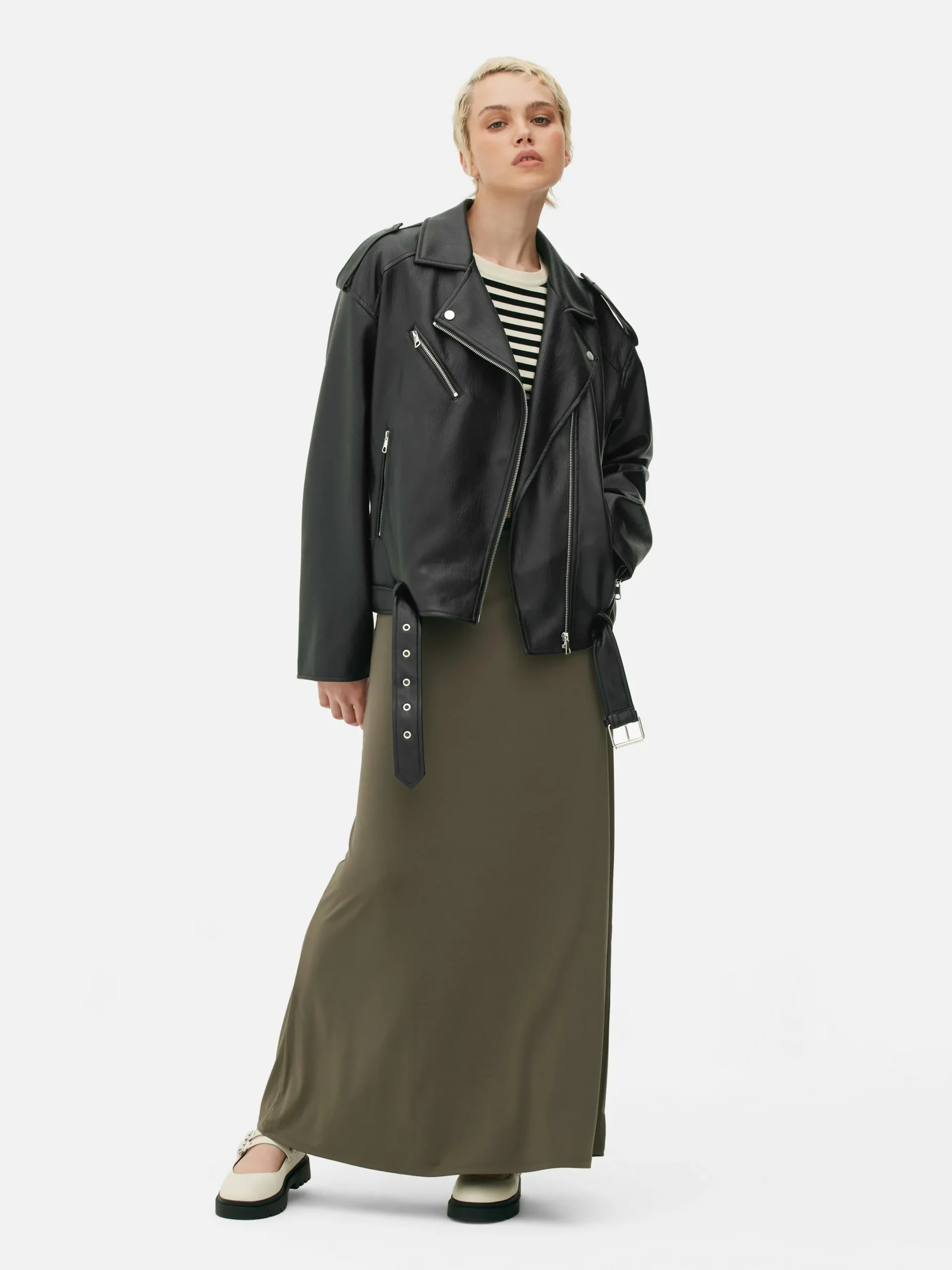 Manteaux Et Vestes|Primark Veste De Motard Texturée Noir