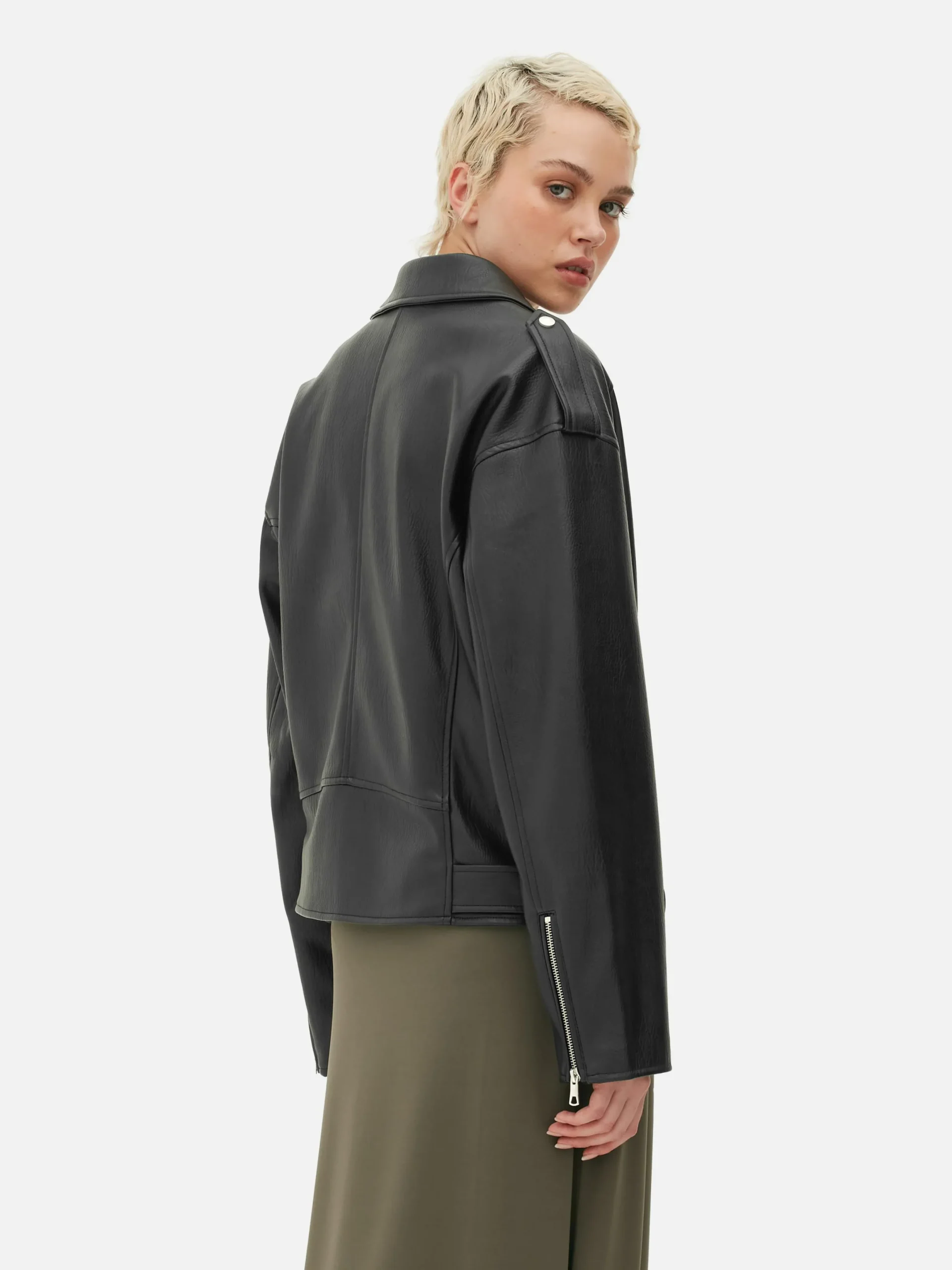 Manteaux Et Vestes|Primark Veste De Motard Texturée Noir