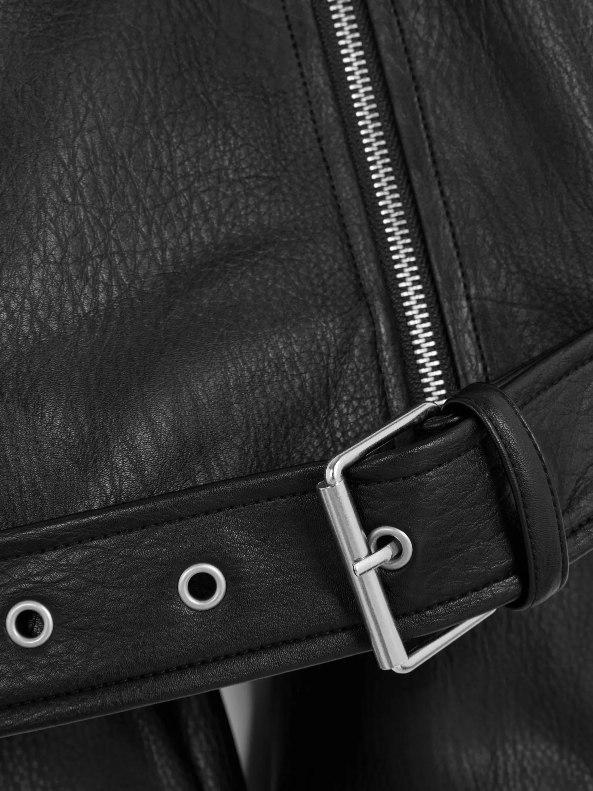 Manteaux Et Vestes|Primark Veste De Motard Texturée Noir