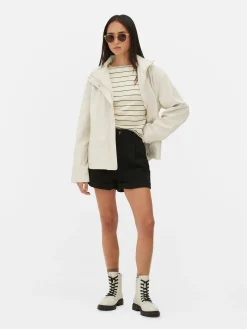 Manteaux Et Vestes|Primark Veste De Pluie à Capuche Naturel