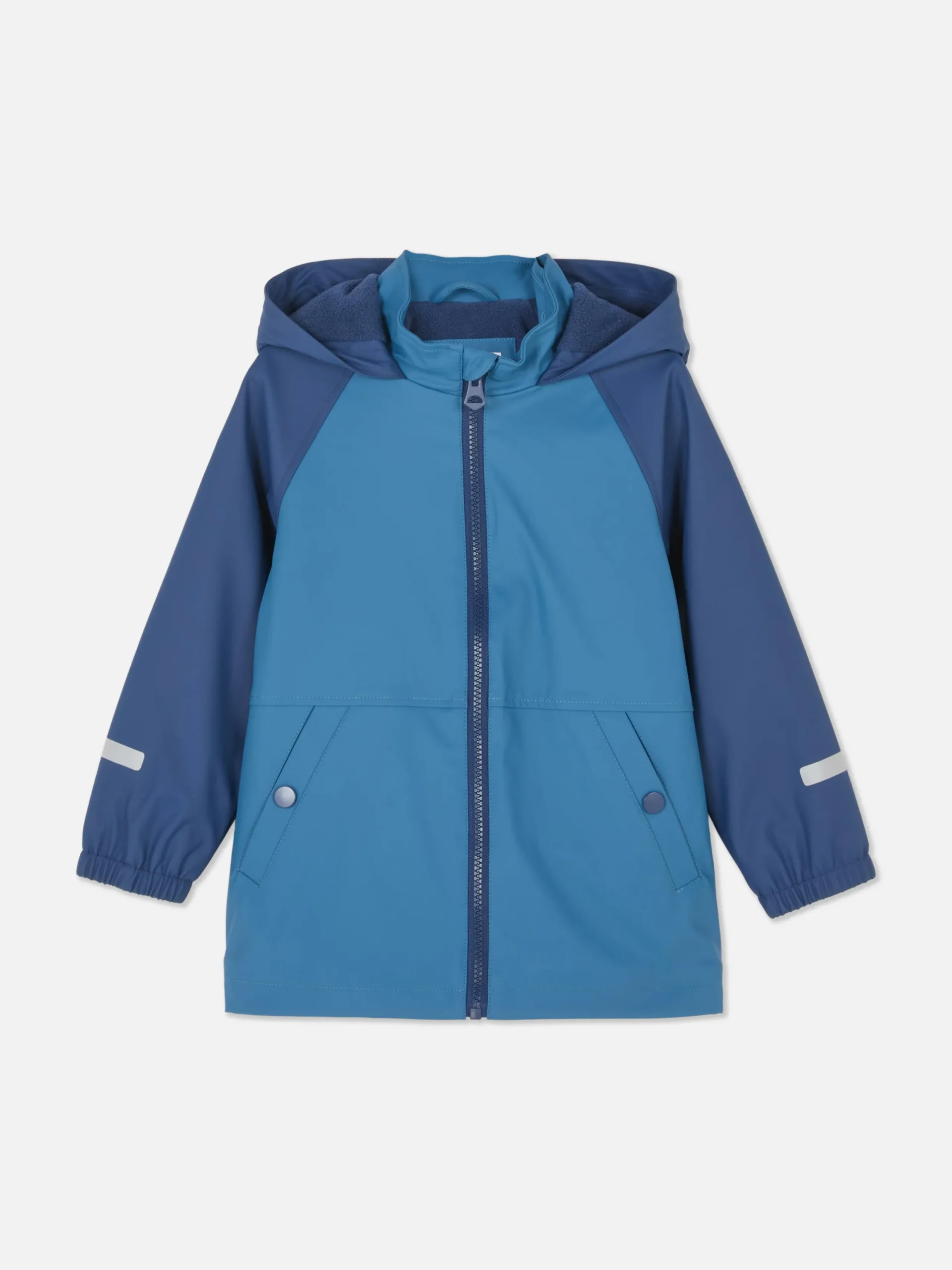 Manteaux Et Vestes|Primark Veste De Pluie Zippée Bleu