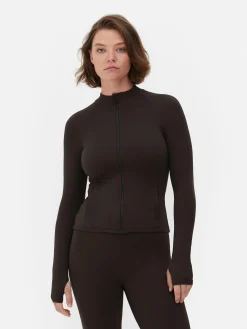 Vêtements De Sport|Primark Veste De Sport Souple Zippée Rita Ora Chocolat