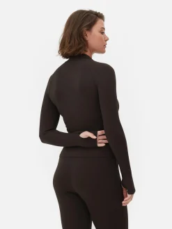 Vêtements De Sport|Primark Veste De Sport Souple Zippée Rita Ora Chocolat