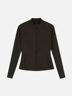 Vêtements De Sport|Primark Veste De Sport Souple Zippée Rita Ora Chocolat