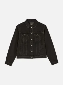 Denim|Manteaux Et Vestes|Primark Veste En Jean Noir