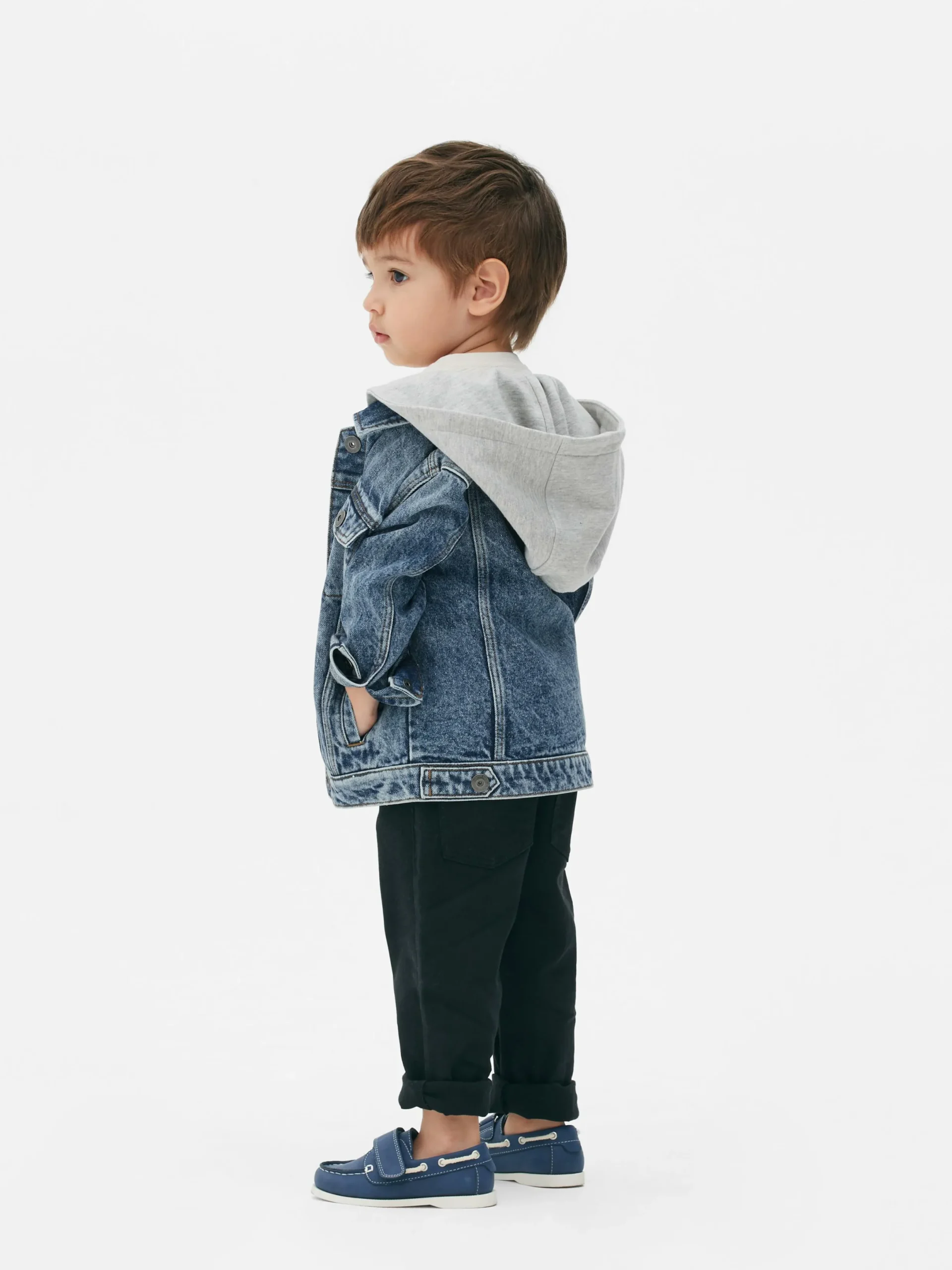 Manteaux Et Vestes|Primark Veste En Jean à Capuche Bleu