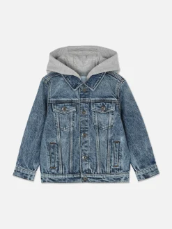 Manteaux Et Vestes|Primark Veste En Jean à Capuche Bleu
