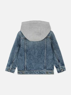 Manteaux Et Vestes|Primark Veste En Jean à Capuche Bleu