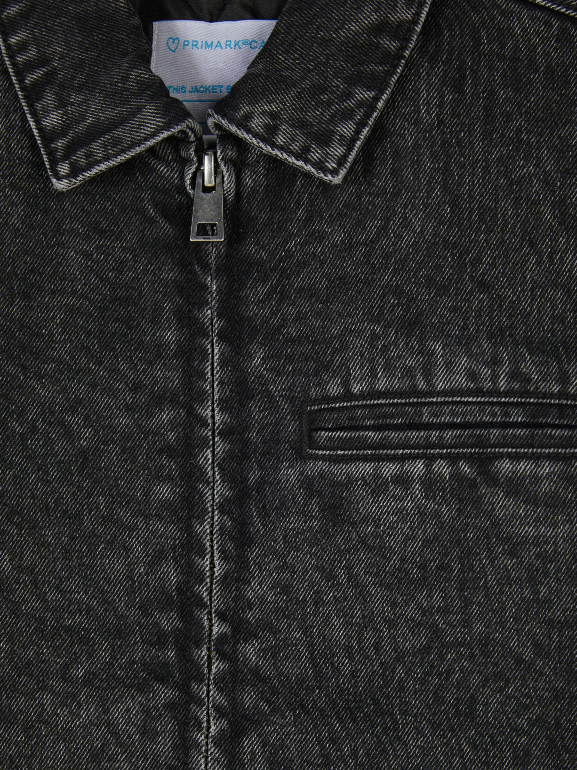 Manteaux Et Vestes|Primark Veste En Jean à Revers Noir