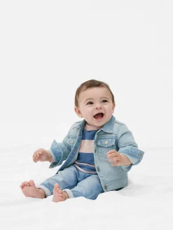 Manteaux Et Vestes|Primark Veste En Jean Délavé Bleu