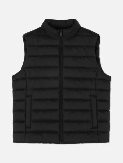 Manteaux Et Vestes|Primark Veste Légère Sans Manches à Col Cheminée Noir