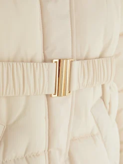 Manteaux Et Vestes|Primark Veste Matelassée à Ceinture Ivoire