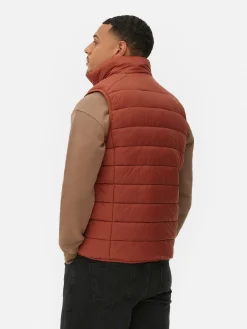 Manteaux Et Vestes|Primark Veste Rembourrée Et Zippée Sans Manches Terre de Sienne