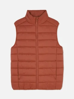 Manteaux Et Vestes|Primark Veste Rembourrée Et Zippée Sans Manches Terre de Sienne