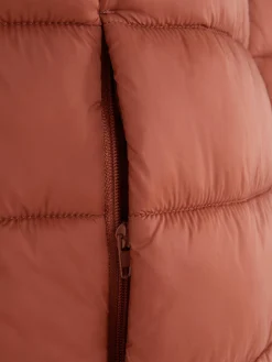 Manteaux Et Vestes|Primark Veste Rembourrée Et Zippée Sans Manches Terre de Sienne