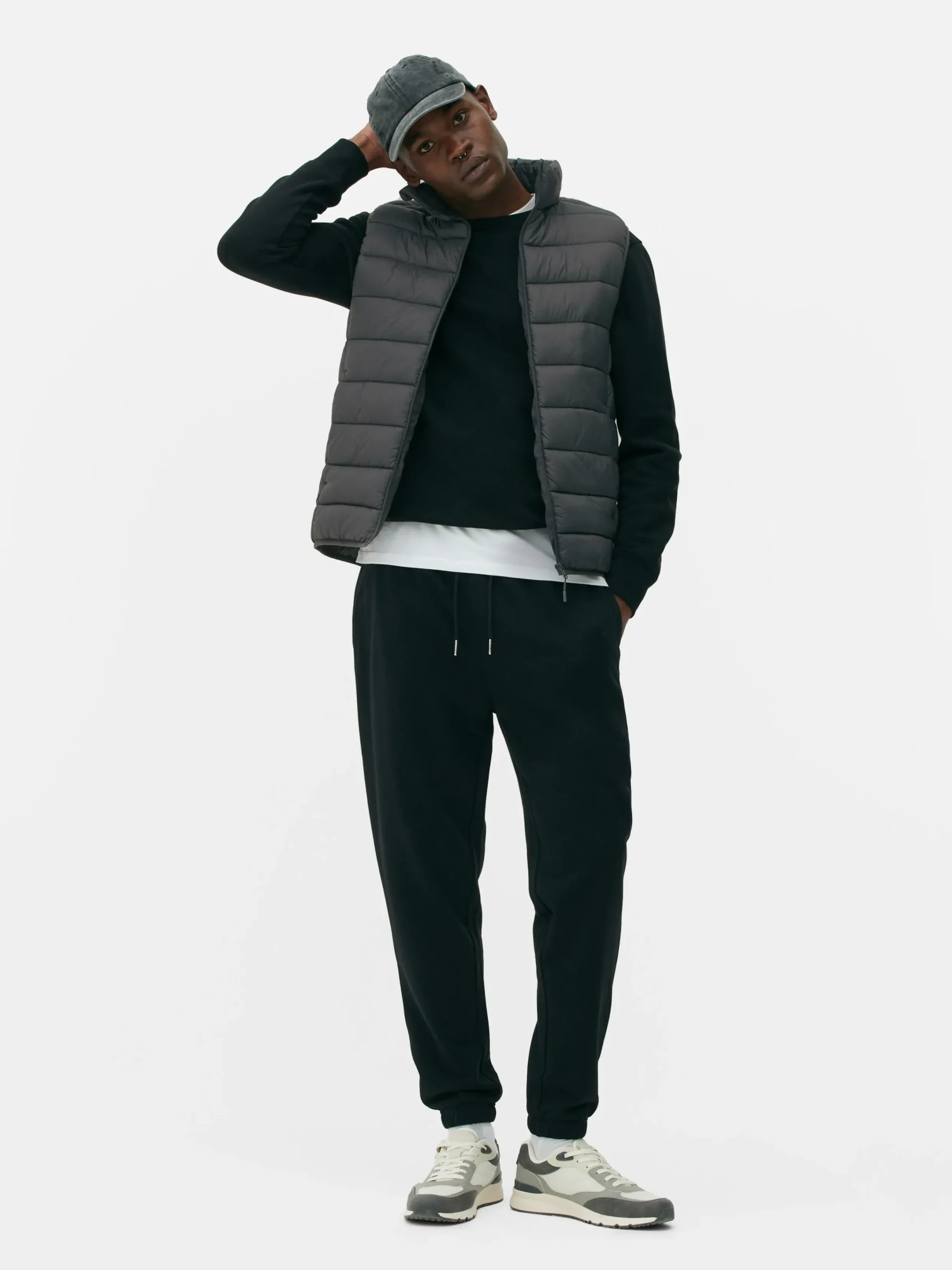 Manteaux Et Vestes|Primark Veste Rembourrée Et Zippée Sans Manches Anthracite