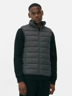 Manteaux Et Vestes|Primark Veste Rembourrée Et Zippée Sans Manches Anthracite