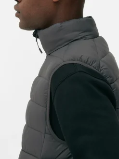 Manteaux Et Vestes|Primark Veste Rembourrée Et Zippée Sans Manches Anthracite