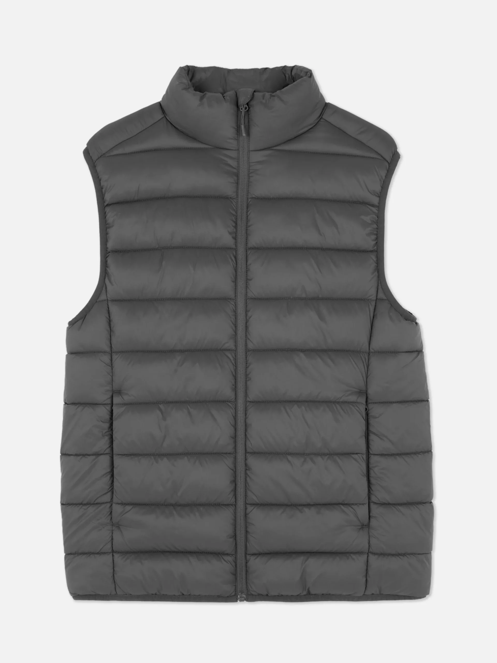 Manteaux Et Vestes|Primark Veste Rembourrée Et Zippée Sans Manches Anthracite