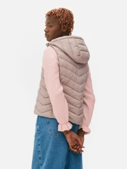 Manteaux Et Vestes|Primark Veste Sans Manche à Capuche Rose