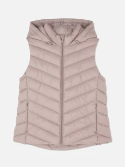 Manteaux Et Vestes|Primark Veste Sans Manche à Capuche Rose