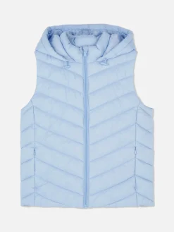 Manteaux Et Vestes|Primark Veste Sans Manche à Capuche Bleu