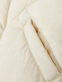 Manteaux Et Vestes|Primark Veste Sans Manche Matelassée Zippée Écru