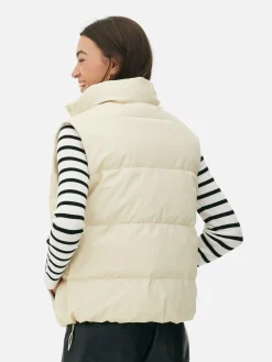 Manteaux Et Vestes|Primark Veste Sans Manche Rembourrée Grège