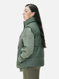 Manteaux Et Vestes|Primark Veste Sans Manche Rembourrée Vert