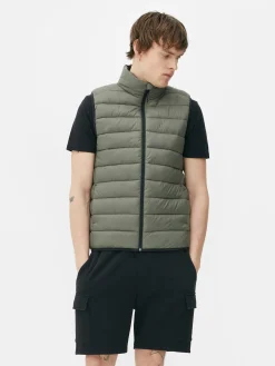 Manteaux Et Vestes|Primark Veste Sans Manche Zippée Kaki