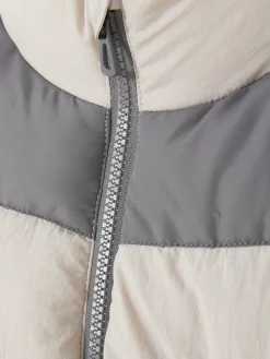 Manteaux Et Vestes|Primark Veste Sans Manches Color Block Gris