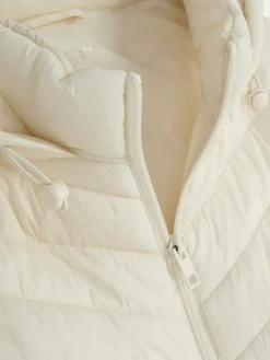 Manteaux Et Vestes|Primark Veste Sans Manches Longue Matelassée Crème